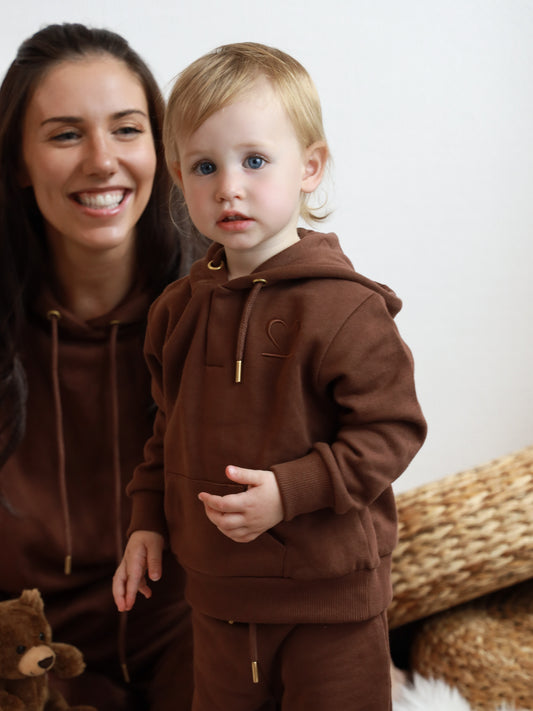 Koala Hoodie Baby chocolate brown