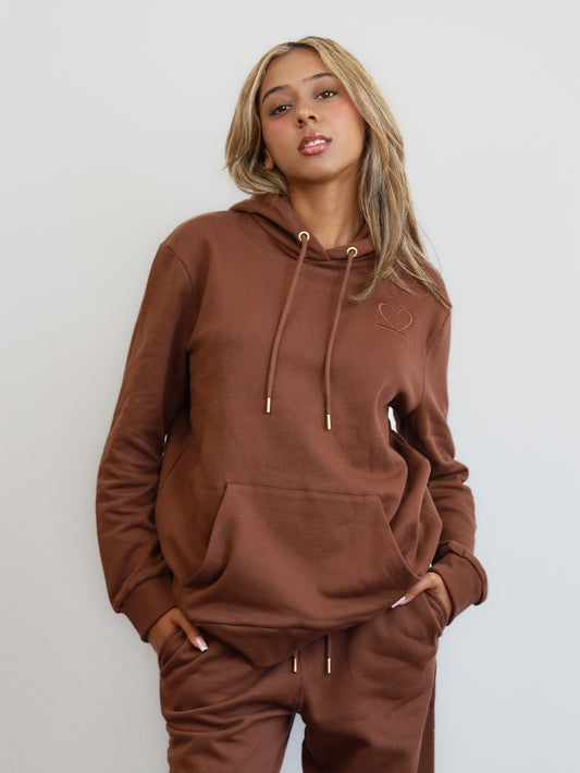 Koala Hoodie Women chocolate brown